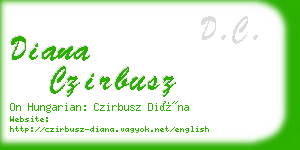 diana czirbusz business card